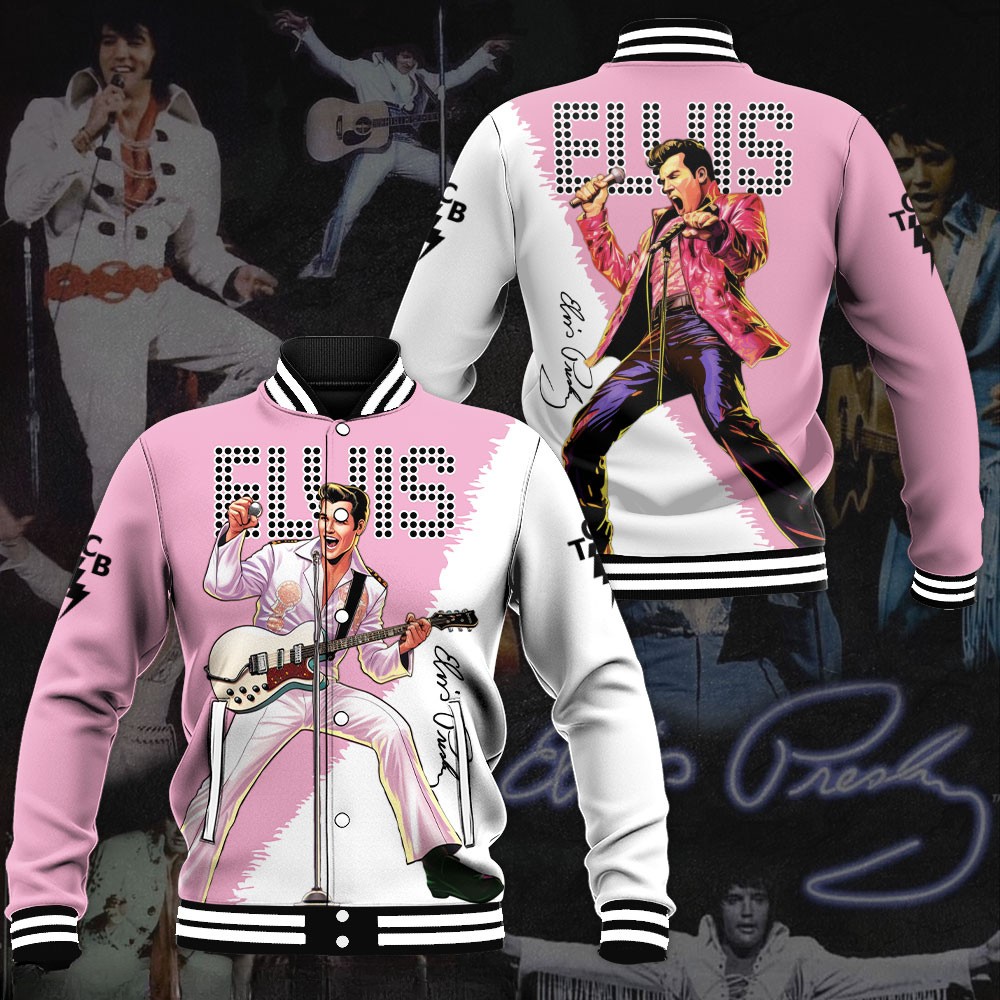 Elvis Presley Music Style Baseball Jacket For Fans