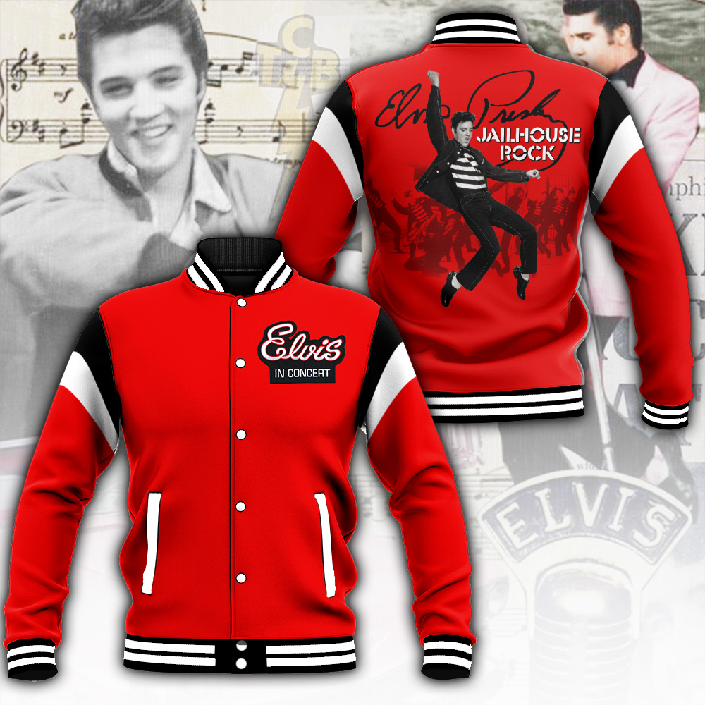 Elvis Presley Music Style Baseball Jacket For Fans
