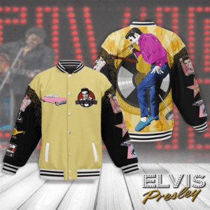 Elvis Presley Music Style Baseball Jacket For Fans