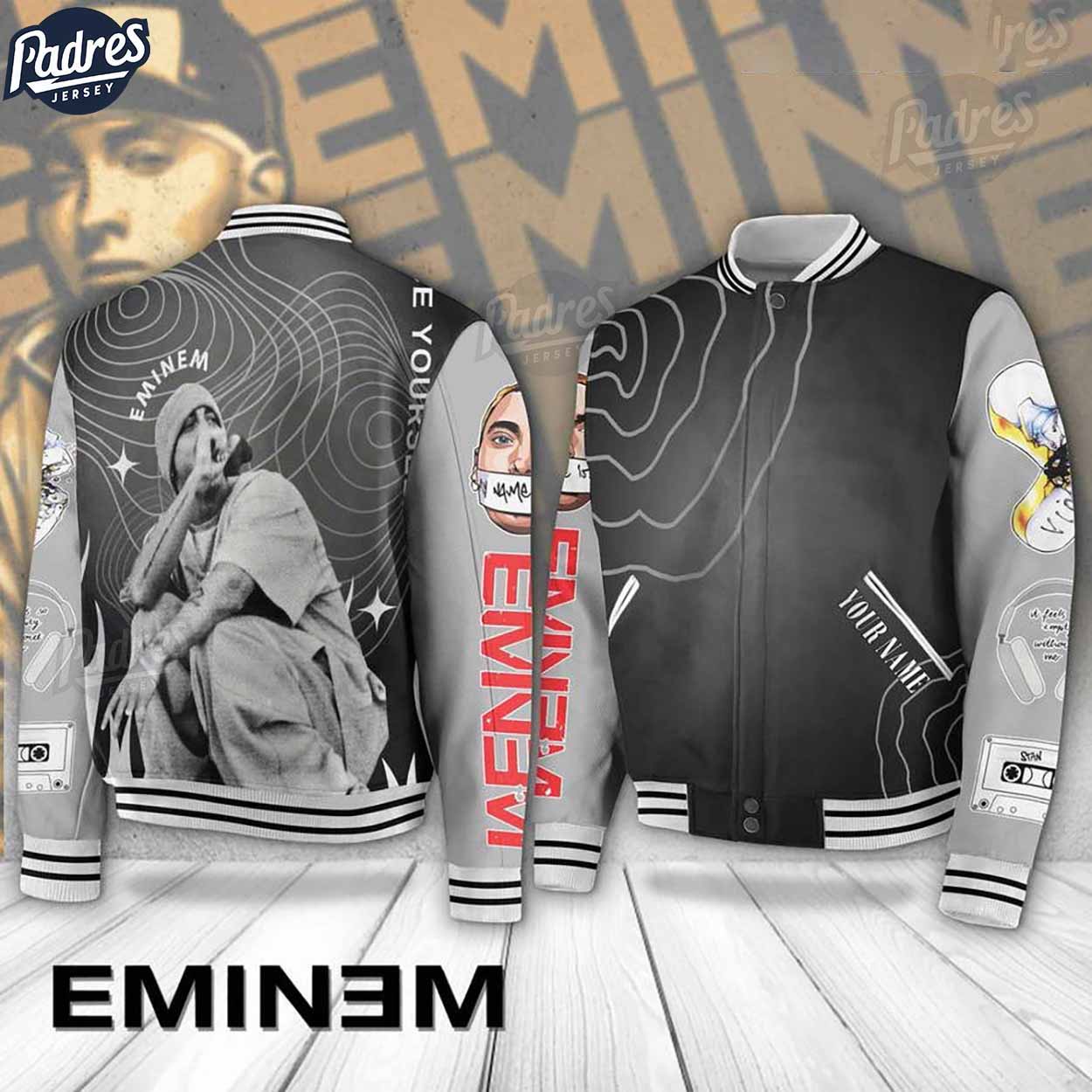 Eminem Music Style Baseball Jacket For Fans