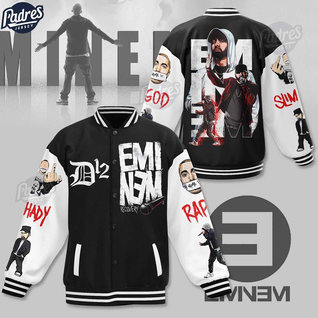 Eminem Music Style Baseball Jacket For Fans