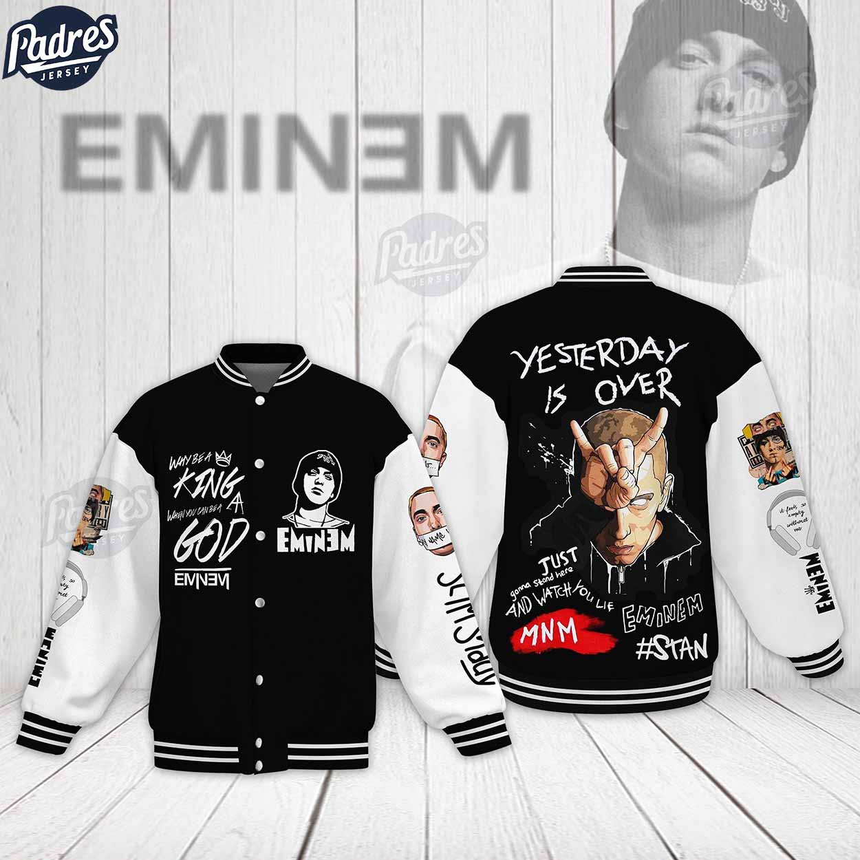 Eminem Music Style Baseball Jacket For Fans