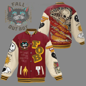 Fall Out Boy Music Style Baseball Jacket For Fans