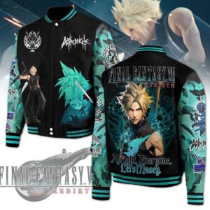 Final Fantasy Games Style Baseball Jacket For Fans