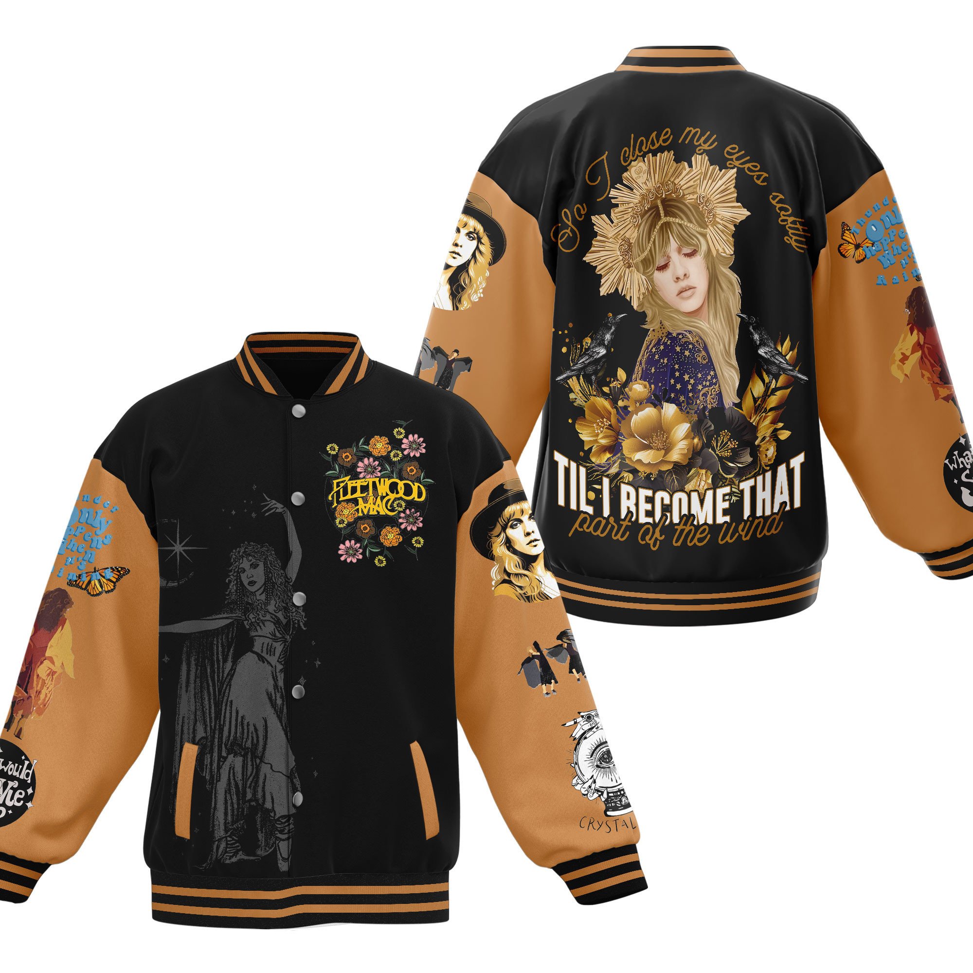 Fleetwood Mac Music Style Baseball Jacket For Fans