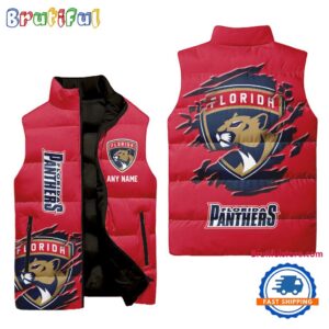Florida Panthers NHL Style Sleeveless Puffer Jacket For Fans