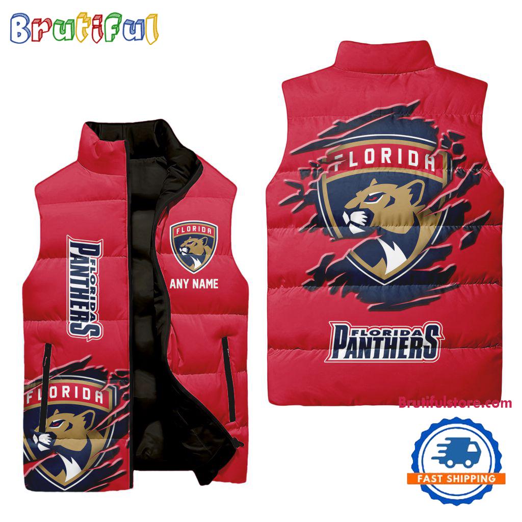 Florida Panthers NHL Style Sleeveless Puffer Jacket For Fans