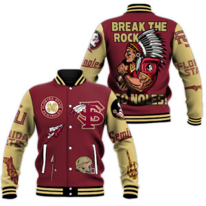 Florida State Seminoles NCAA Style Baseball Jacket For Fans