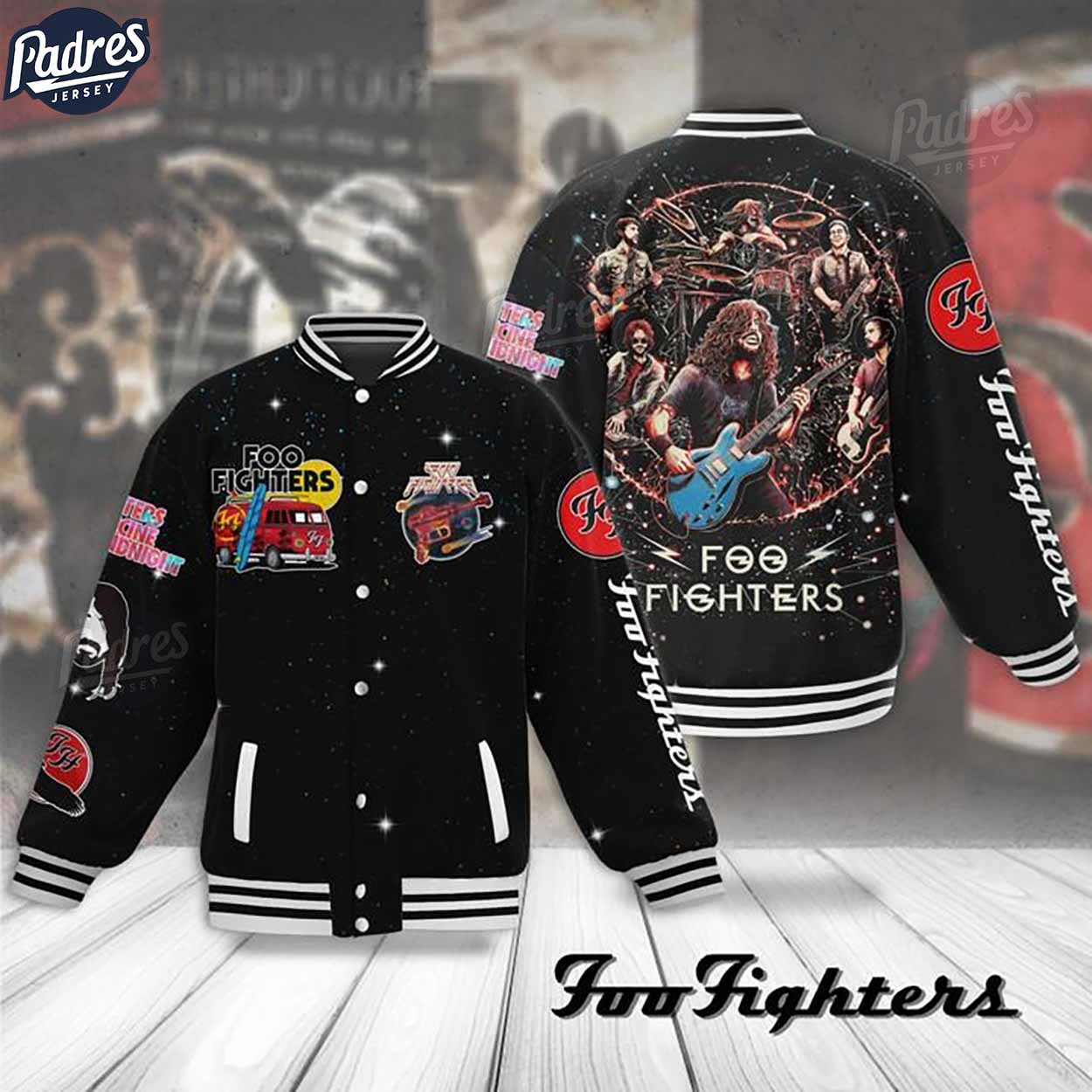 Foo Fighters Music Style Baseball Jacket For Fans