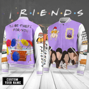 Friends TV Series Style Baseball Jacket For Fans