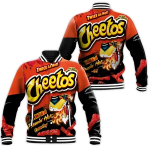 Funny Weird Cheetos Twice As Hot Style Baseball Jacket For Fans