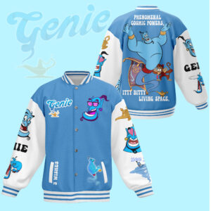 Genie Aladdin Disney Style Baseball Jacket For Fans