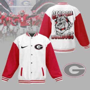 Georgia Bulldogs NCAA Style Baseball Jacket For Fans