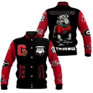 Georgia Bulldogs NCAA Style Baseball Jacket For Fans