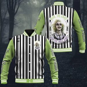 Ghost Music Style Baseball Jacket For Fans