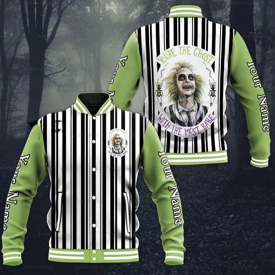 Ghost Music Style Baseball Jacket For Fans