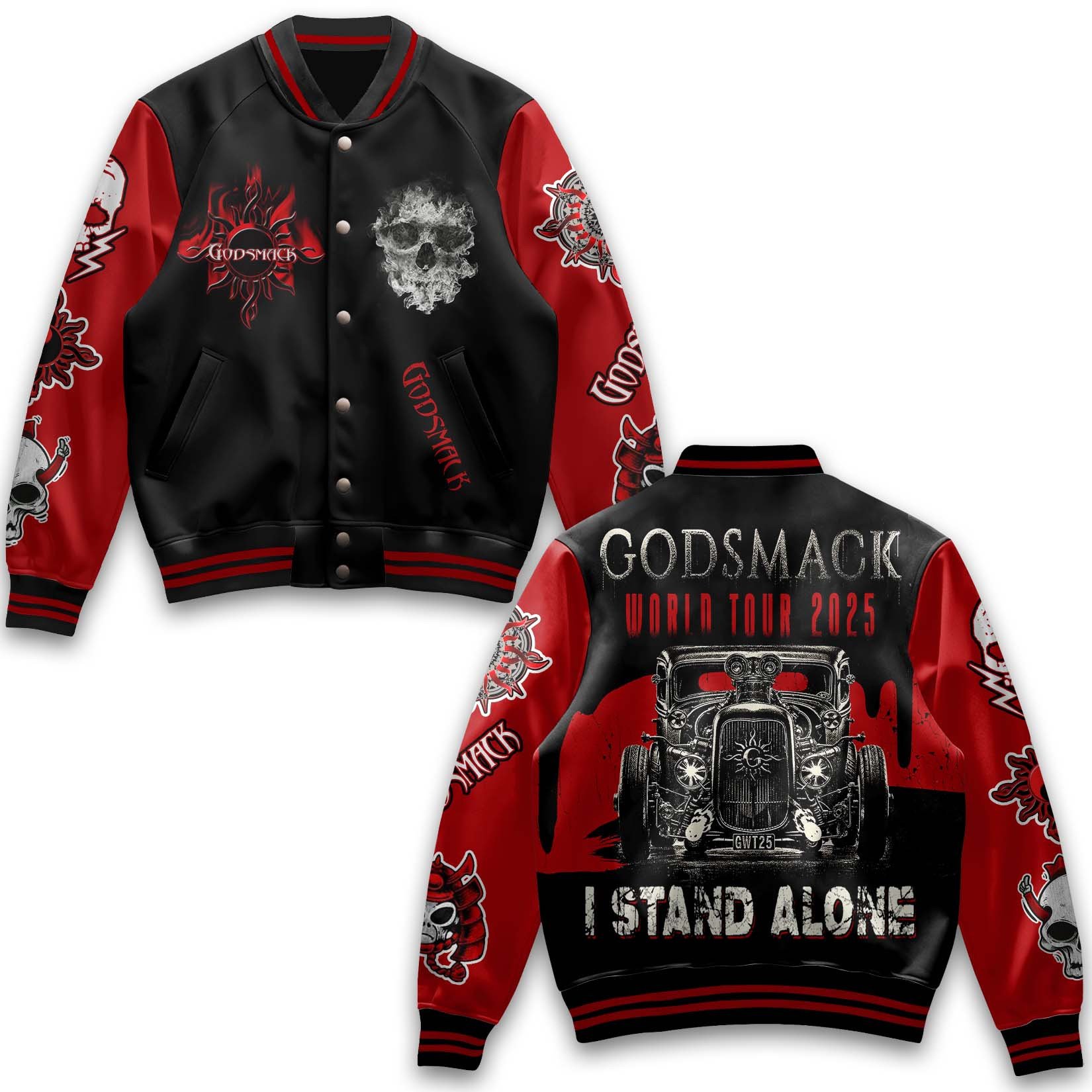 Godsmack Music Style Baseball Jacket For Fans