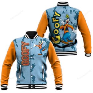 Goofy Cartoon Style Baseball Jacket For Fans