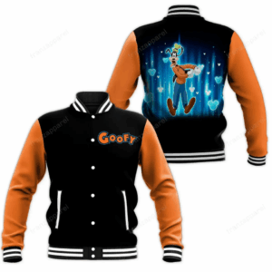 Goofy Cartoon Style Baseball Jacket For Fans