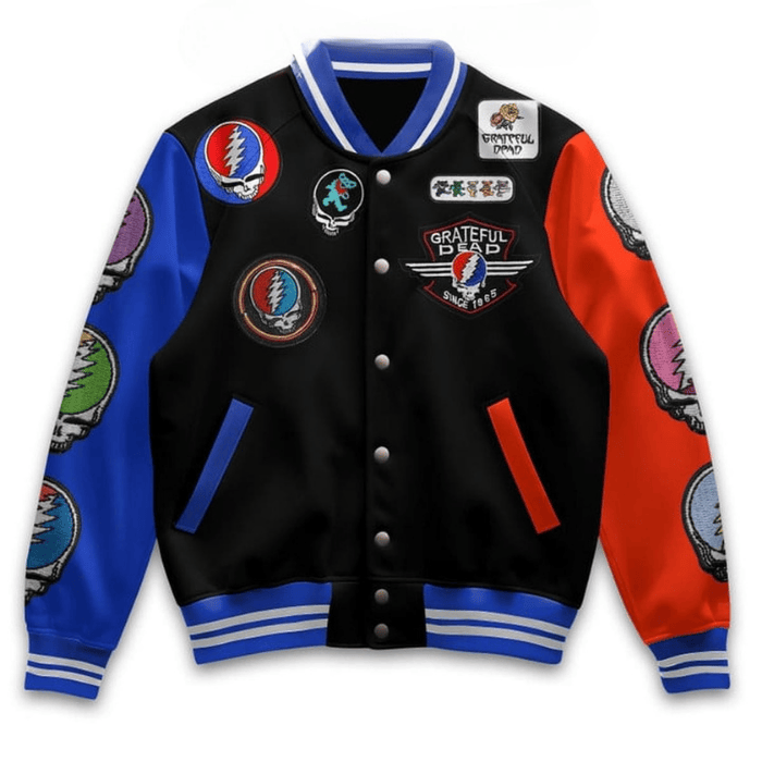 Grateful Dead Music Style Baseball Jacket For Fans