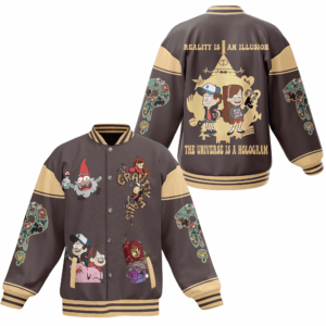 Gravity Falls TV Series Style Baseball Jacket For Fans