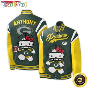 Green Bay Packers NFL Style Baseball Jacket For Fans