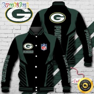 Green Bay Packers NFL Style Baseball Jacket For Fans
