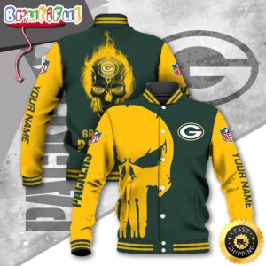 Green Bay Packers NFL Style Baseball Jacket For Fans