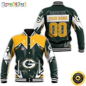 Green Bay Packers NFL Style Baseball Jacket For Fans