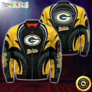 Green Bay Packers NFL Style Bomber Jacket For Fans