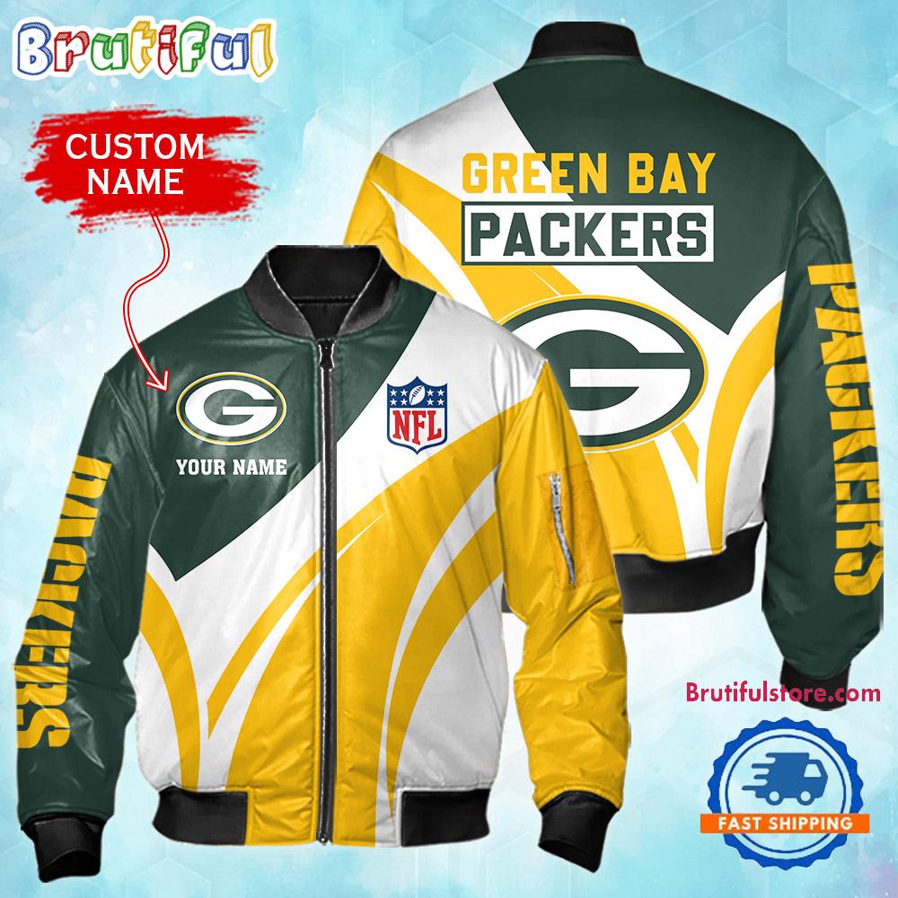 Green Bay Packers NFL Style Bomber Jacket For Fans