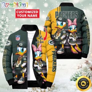 Green Bay Packers NFL Style Puffer Jacket For Fans