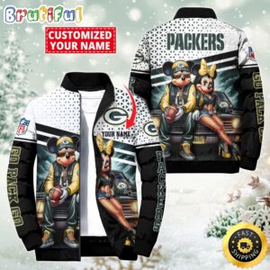 Green Bay Packers NFL Style Puffer Jacket For Fans