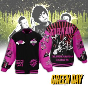 Green Day Music Style Baseball Jacket For Fans