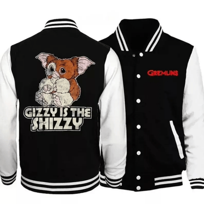 Gremlins Movies Style Baseball Jacket For Fans