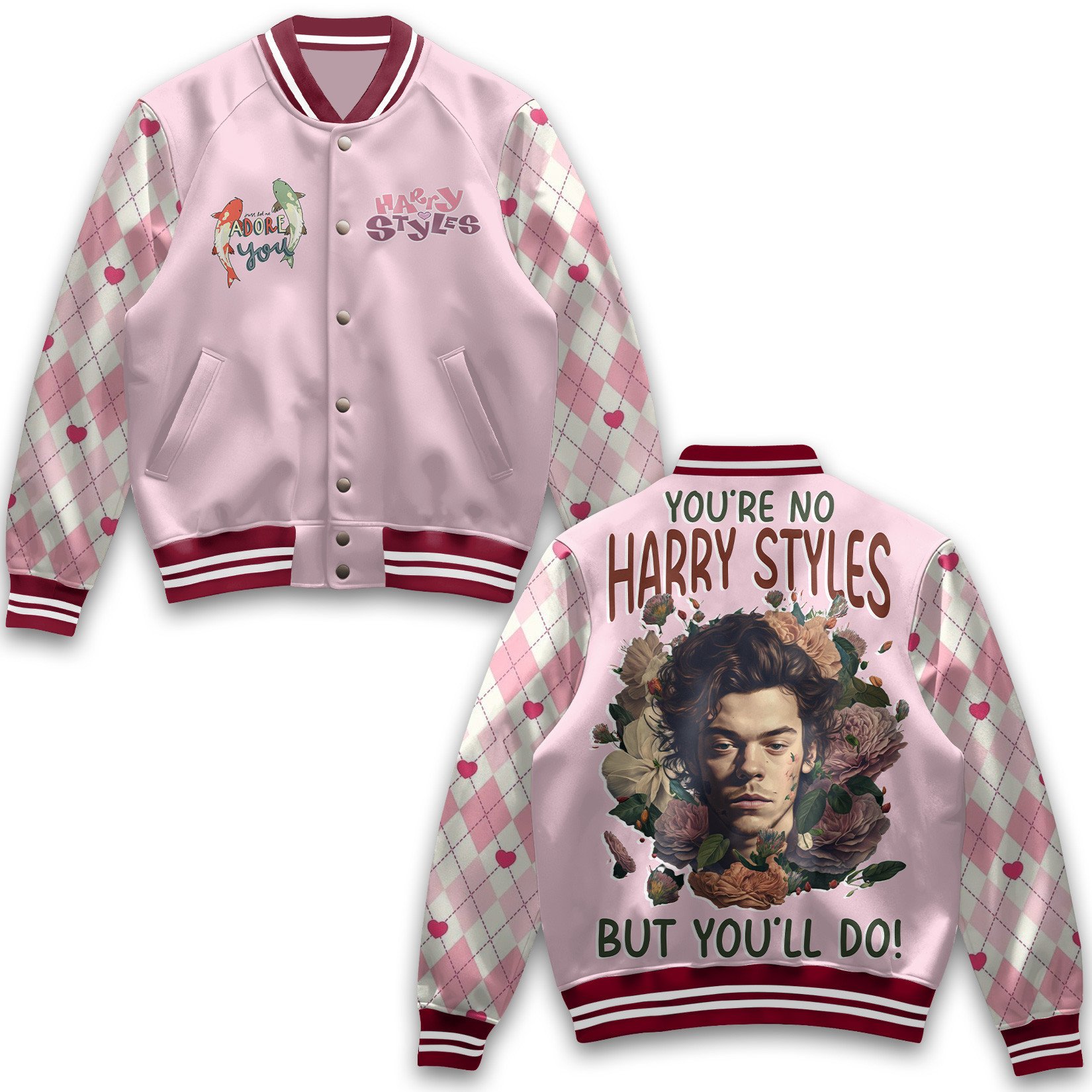 Harry Styles Music Style Baseball Jacket For Fans