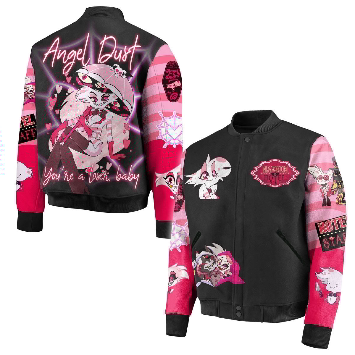 Hazbin Hotel Movies Style Baseball Jacket For Fans