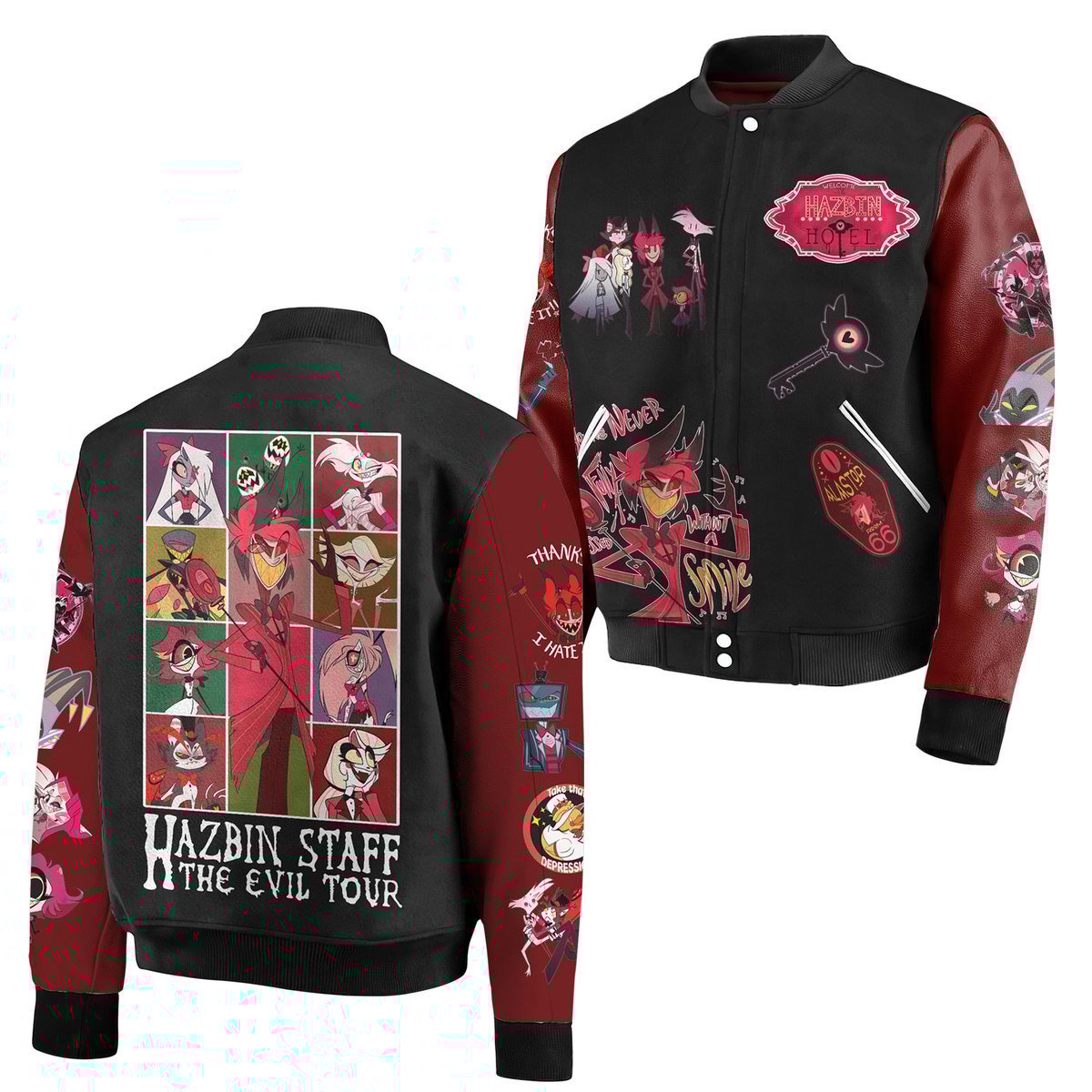 Hazbin Hotel Movies Style Baseball Jacket For Fans