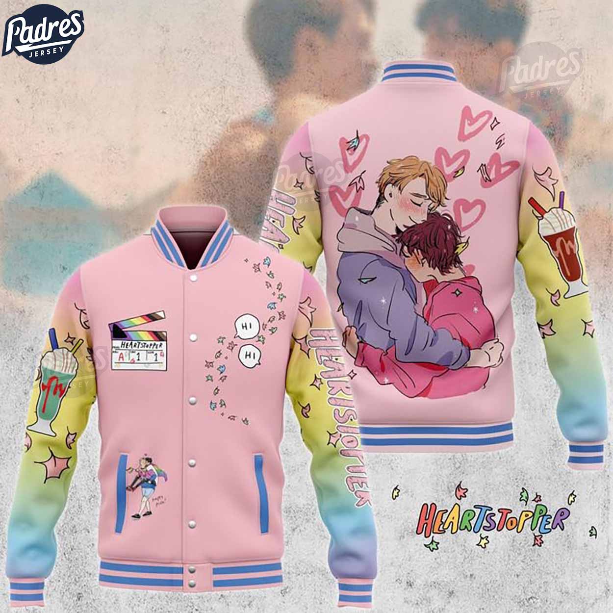 Heartstopper TV Series Style Baseball Jacket For Fans