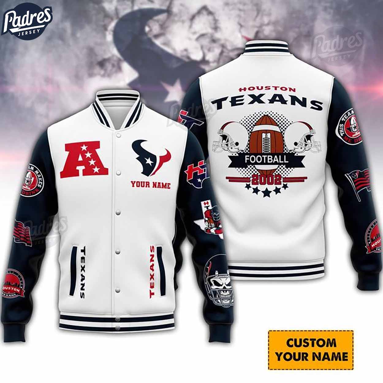Houston Texans NFL Style Baseball Jacket For Fans