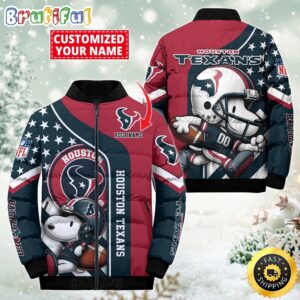 Houston Texans NFL Style Puffer Jacket For Fans