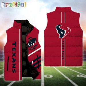 Houston Texans NFL Style Sleeveless Puffer Jacket For Fans