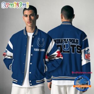 Indianapolis Colts NFL Style Baseball Jacket For Fans