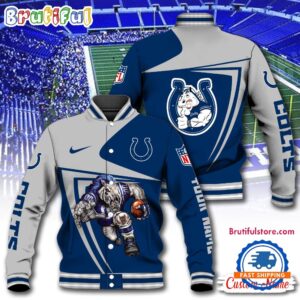 Indianapolis Colts NFL Style Baseball Jacket For Fans