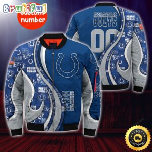 Indianapolis Colts NFL Style Bomber Jacket For Fans