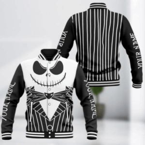 Jack Skellington Movies Style Baseball Jacket For Fans
