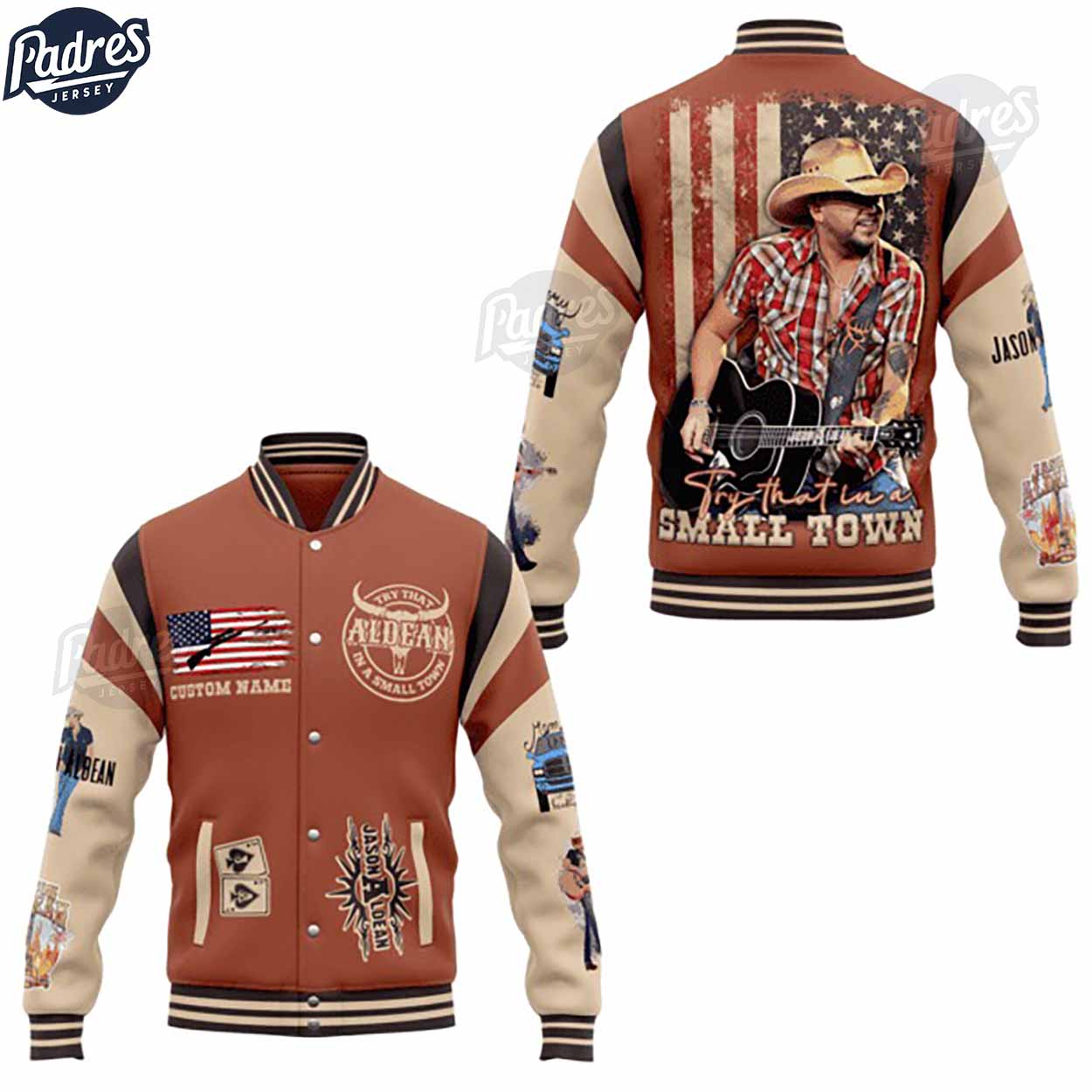 Jason Aldean Music Style Baseball Jacket For Fans