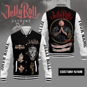 Jelly Roll Music Style Baseball Jacket For Fans