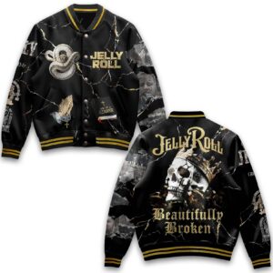 Jelly Roll Music Style Baseball Jacket For Fans