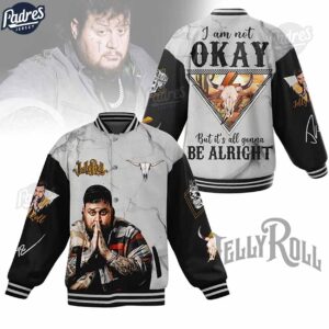 Jelly Roll Music Style Baseball Jacket For Fans